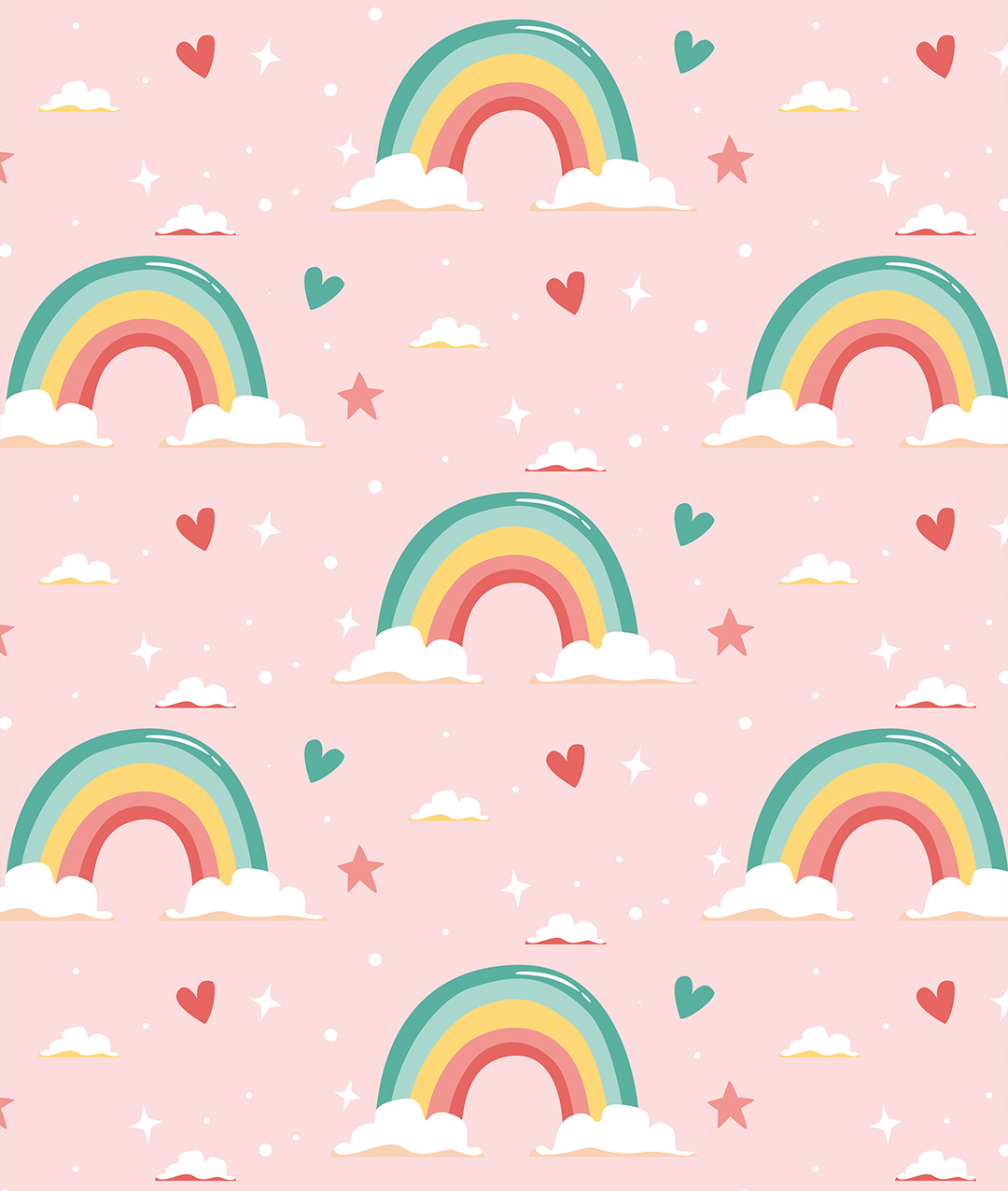 Rainbow Rush Locker Days Wallpaper